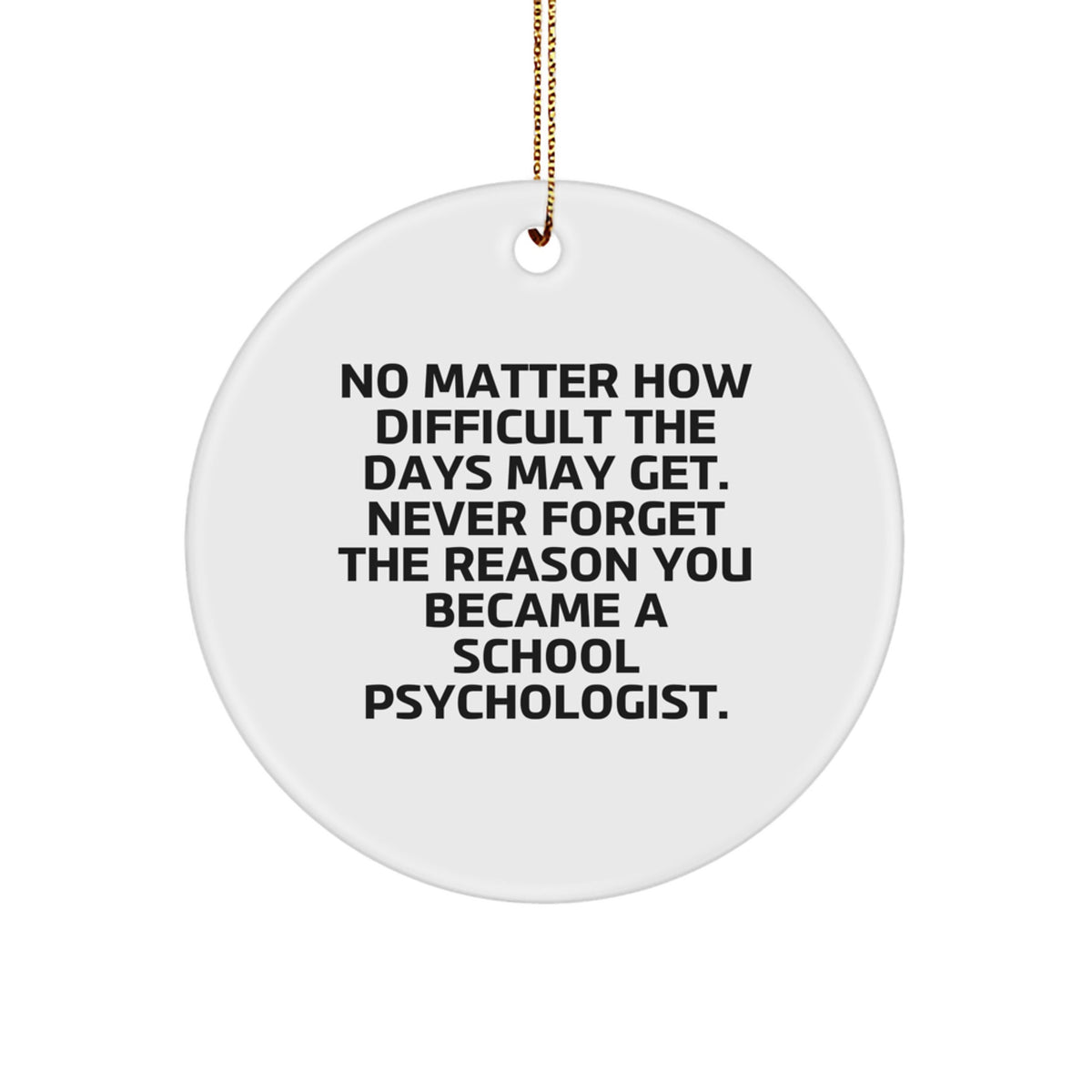School Psychologist Keepsake Christmas Ornament for Him Gift - Image 1