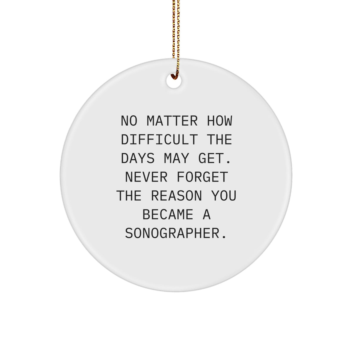 Sonographer Keepsake Christmas Ornament for Him Gift - Image 1