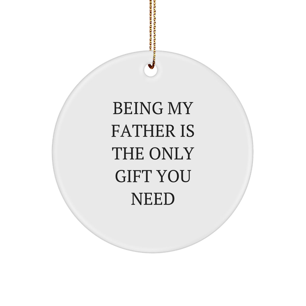 Father Keepsake Christmas Ornament for Him Gift Heartfelt Tribute - Image 1