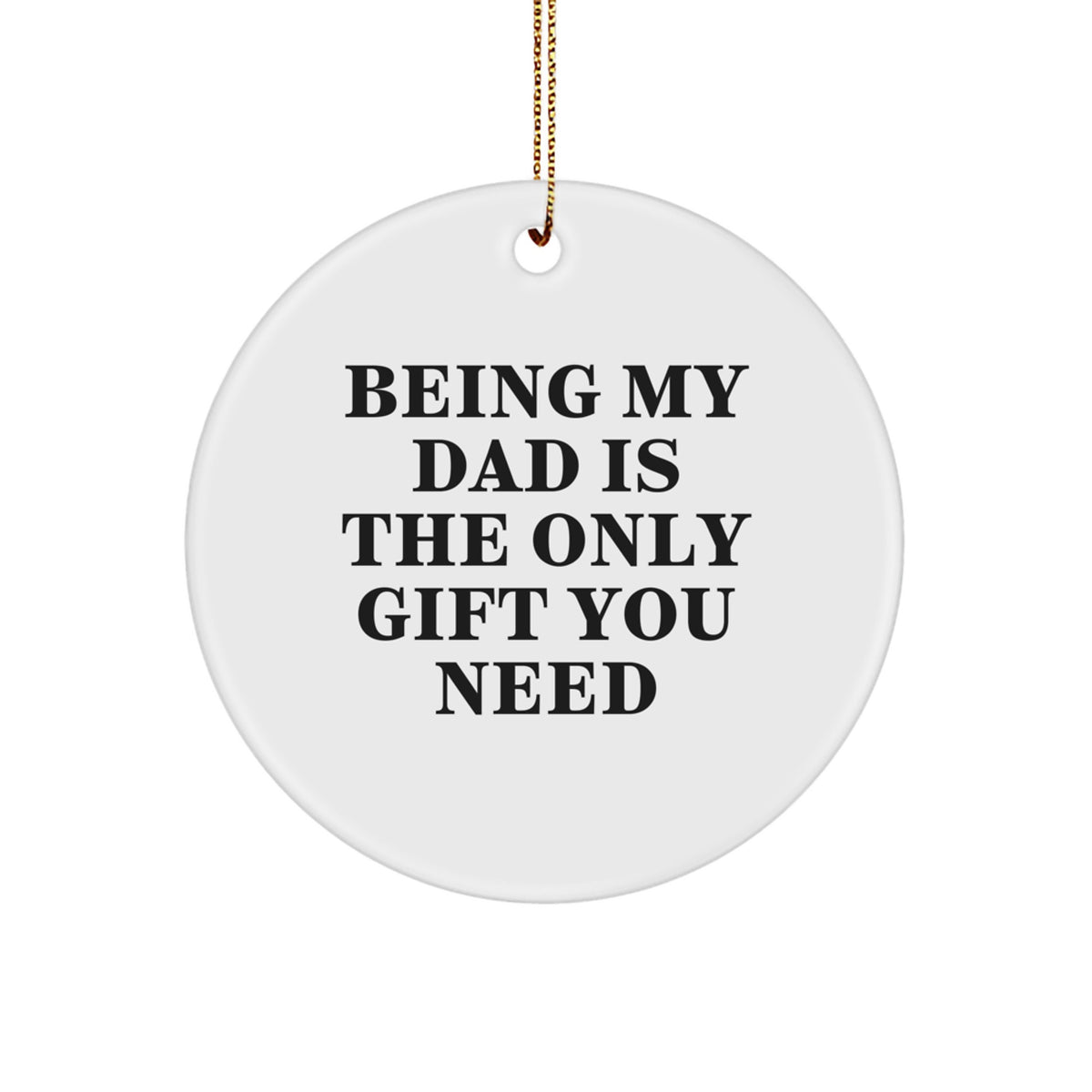 Durable MDF Circle Ornament Idea for a Husband Christmas Gift - Image 1