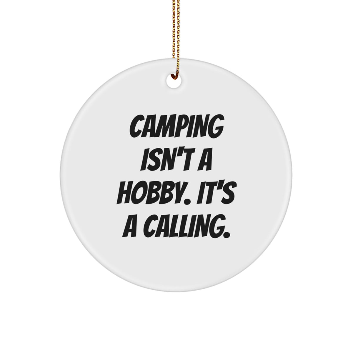 Teen Camping Adventure Memento for Teens Christmas Ornament Gift - Image 1