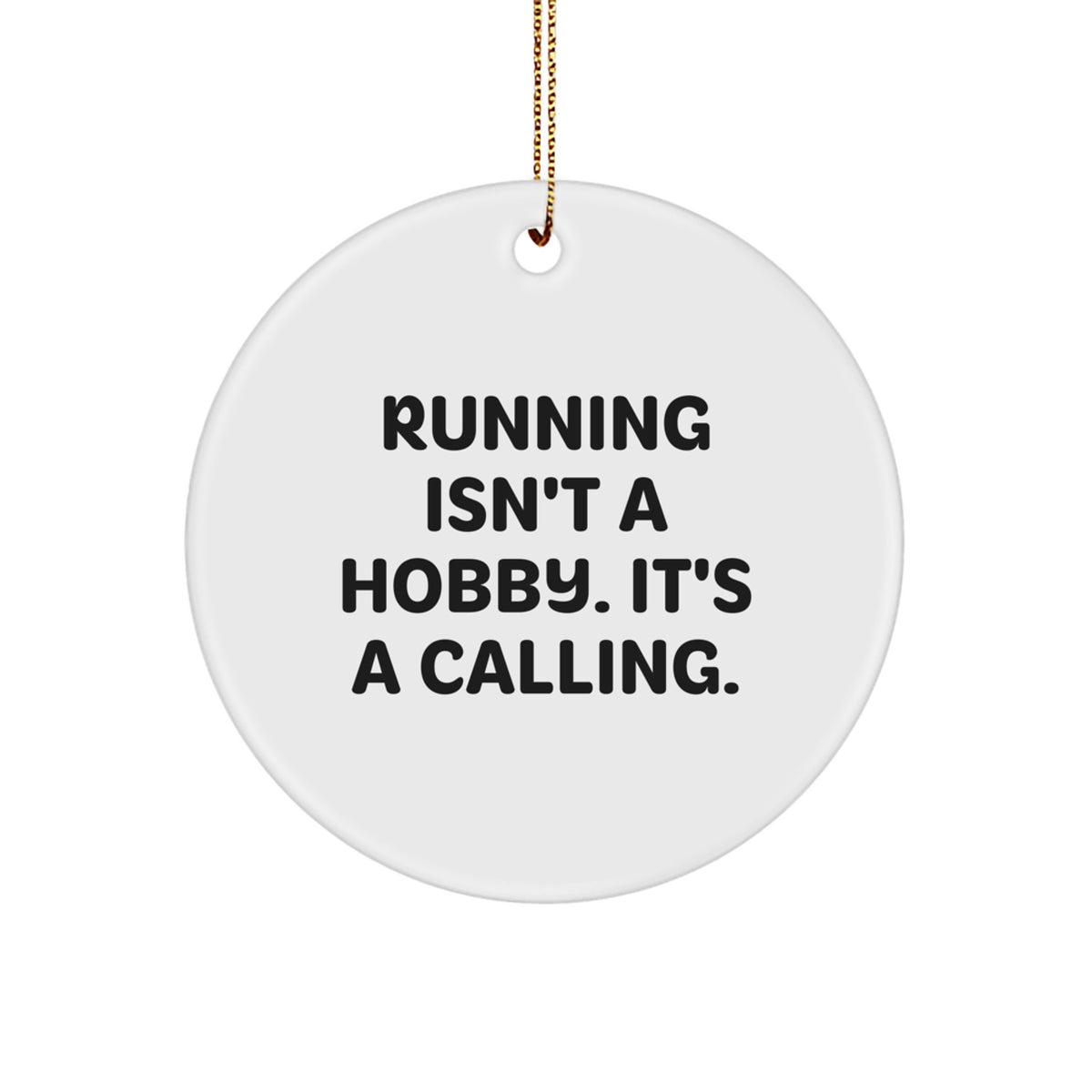 Running Keepsake Christmas Ornament for Him Gift Motivational - Image 1