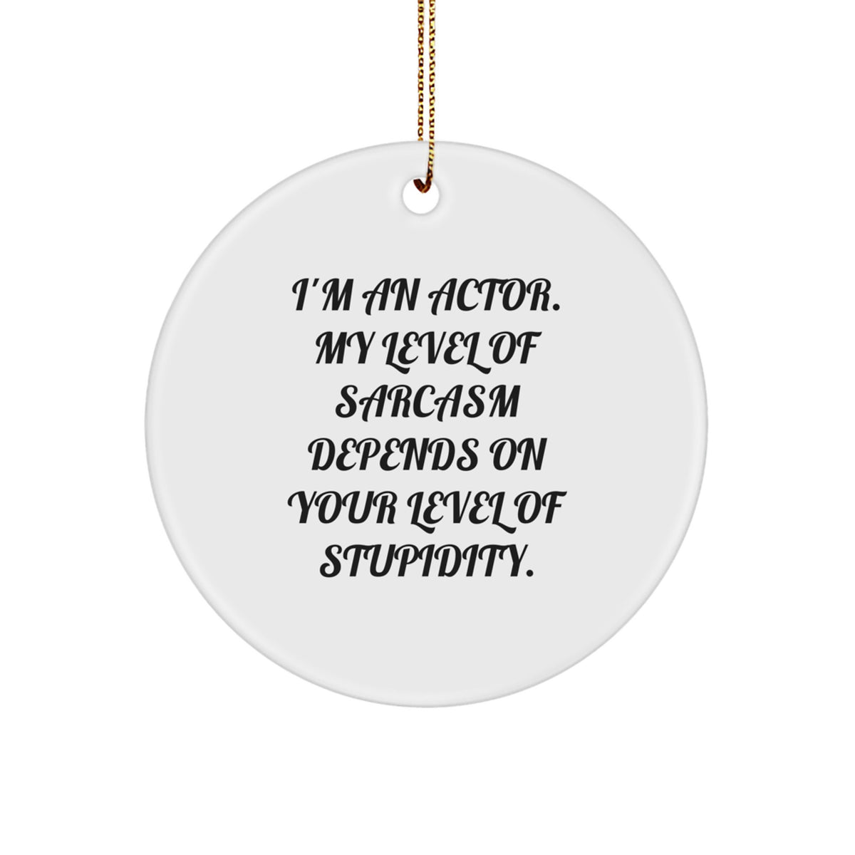 Christmas Gift Actor Keepsake Ornament for Her Present - Image 1