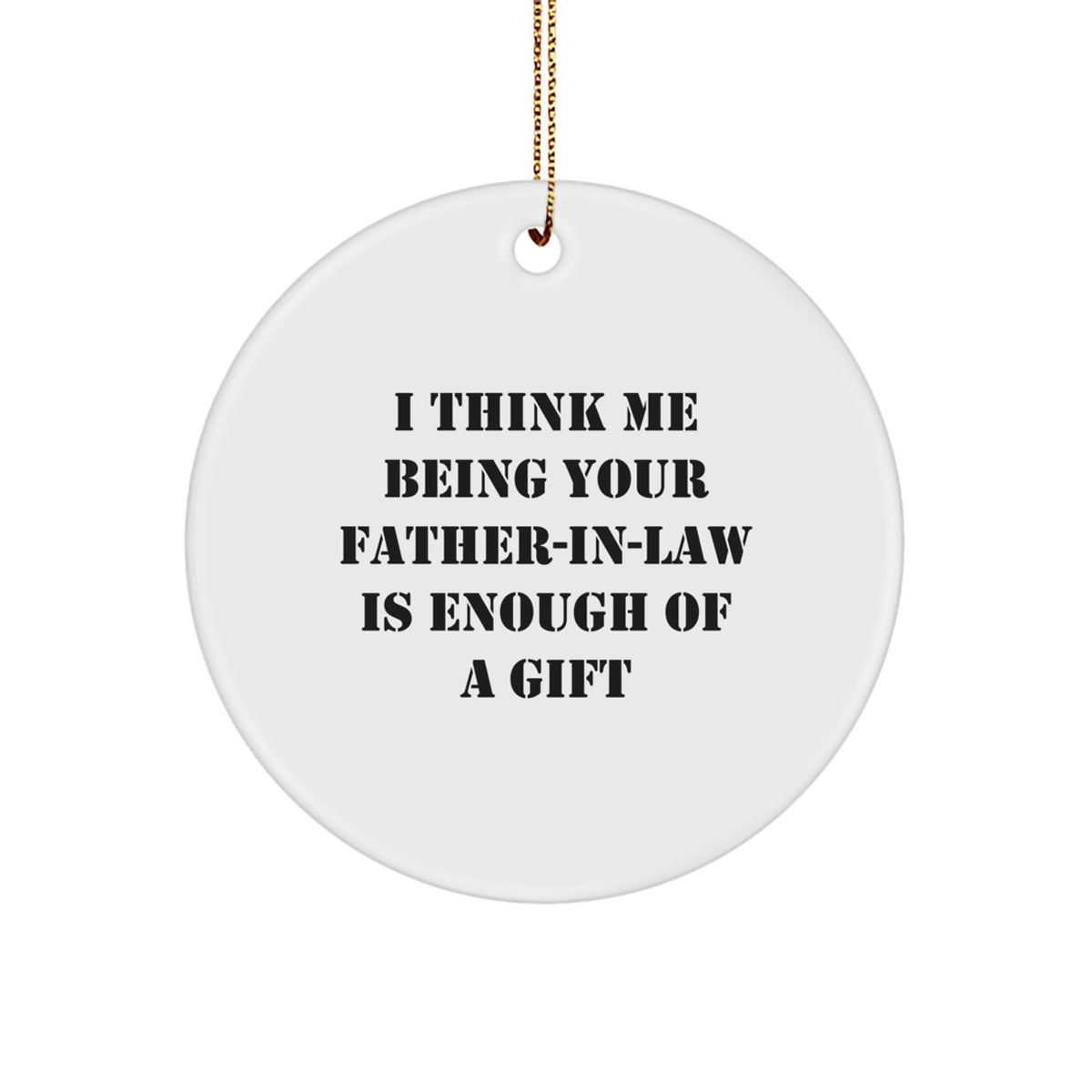 Father-in-law Keepsake Holiday Christmas Ornament for Him Gift - Image 1