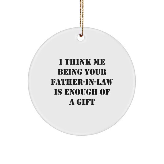 Father-in-law Keepsake Holiday Christmas Ornament for Him Gift - Image 1