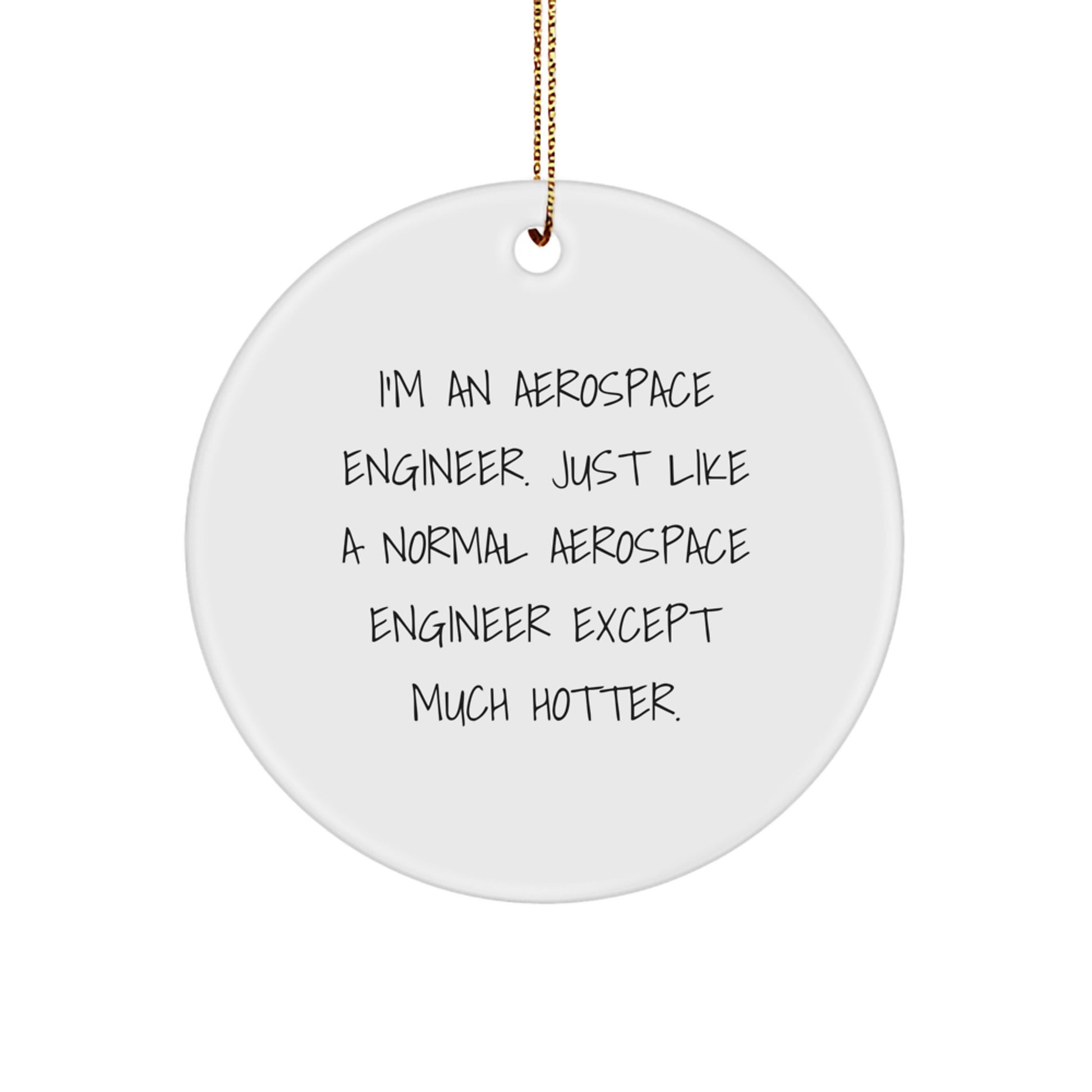 Aerospace Engineer Keepsake Christmas Ornament for Him Gift - Image 1