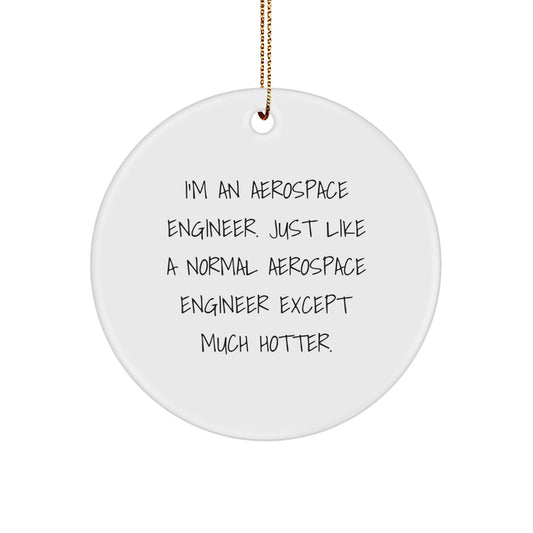 Aerospace Engineer Keepsake Christmas Ornament for Him Gift - Image 1