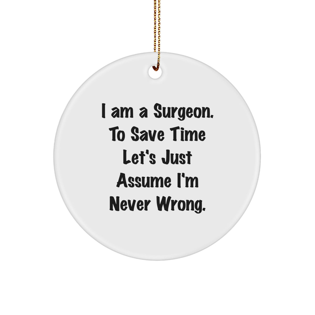 Durable Surgeon Christmas Ornament for Coworkers Gift Bright Idea - Image 1