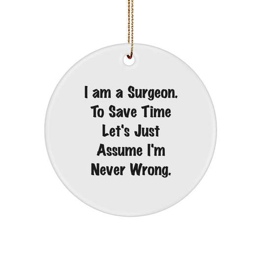 Durable Surgeon Christmas Ornament for Coworkers Gift Bright Idea - Image 1