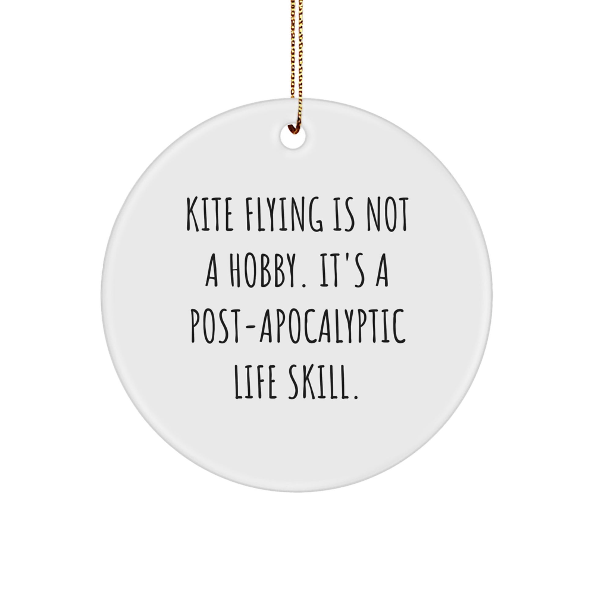 Funny Kite Flying Gifts for Men - Circle Ornament Kite Enthusiasts Will Love, Gifts from Friends for Christmas - Image 1