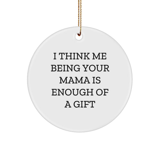Funny Mama Circle Ornament Gifts from Family for Mama - Christmas Unique - Image 1