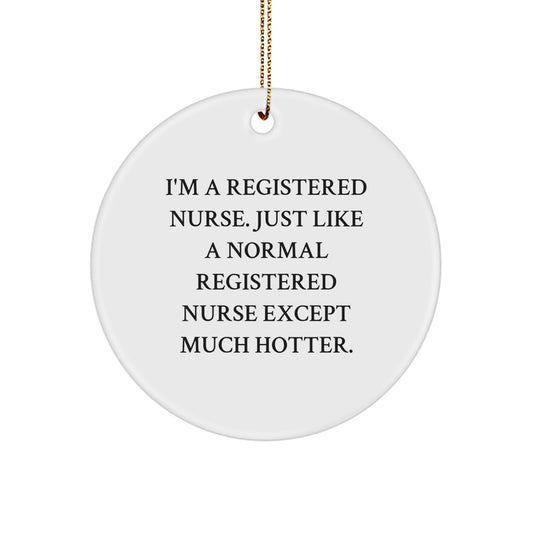 Funny Nurse Ornament Gifts from Men to Registered Nurses for Christmas - Image 1
