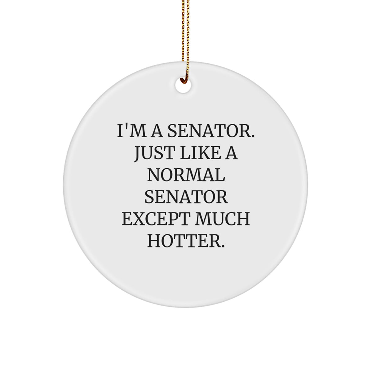 Christmas Unique Gift for Her Senator Present Ornament – Funny Hot Senator - Image 1