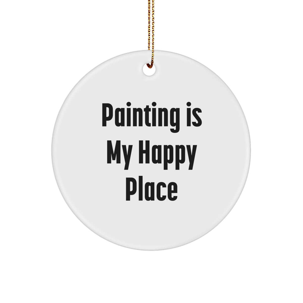 Painting Circle Ornament for a Best Friend Companion Christmas Gift - Image 1