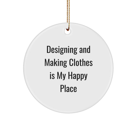 Designing and Making Clothes Gifts for Him, Funny Circle Ornament, Gifts from Friends and Family, Christmas Unique Decorations - Image 1