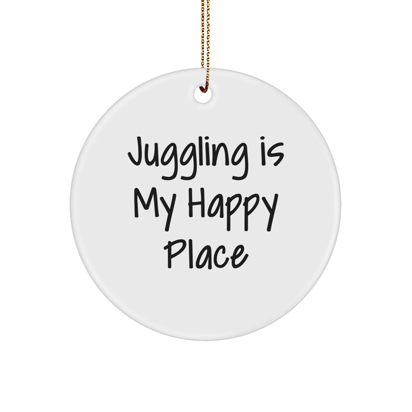 Juggling Inspirational Gifts from Friends for Juggling Enthusiasts, Funny Circle Ornament for Christmas Unique Gifts - Image 1