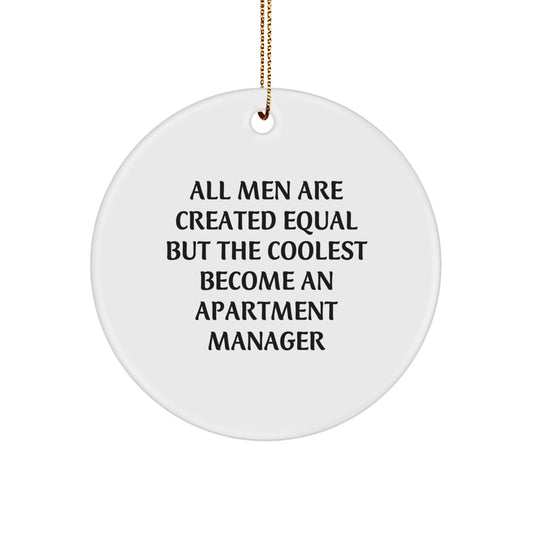 Apartment Manager Coolest Become Christmas Ornament for Him Gift - Image 1