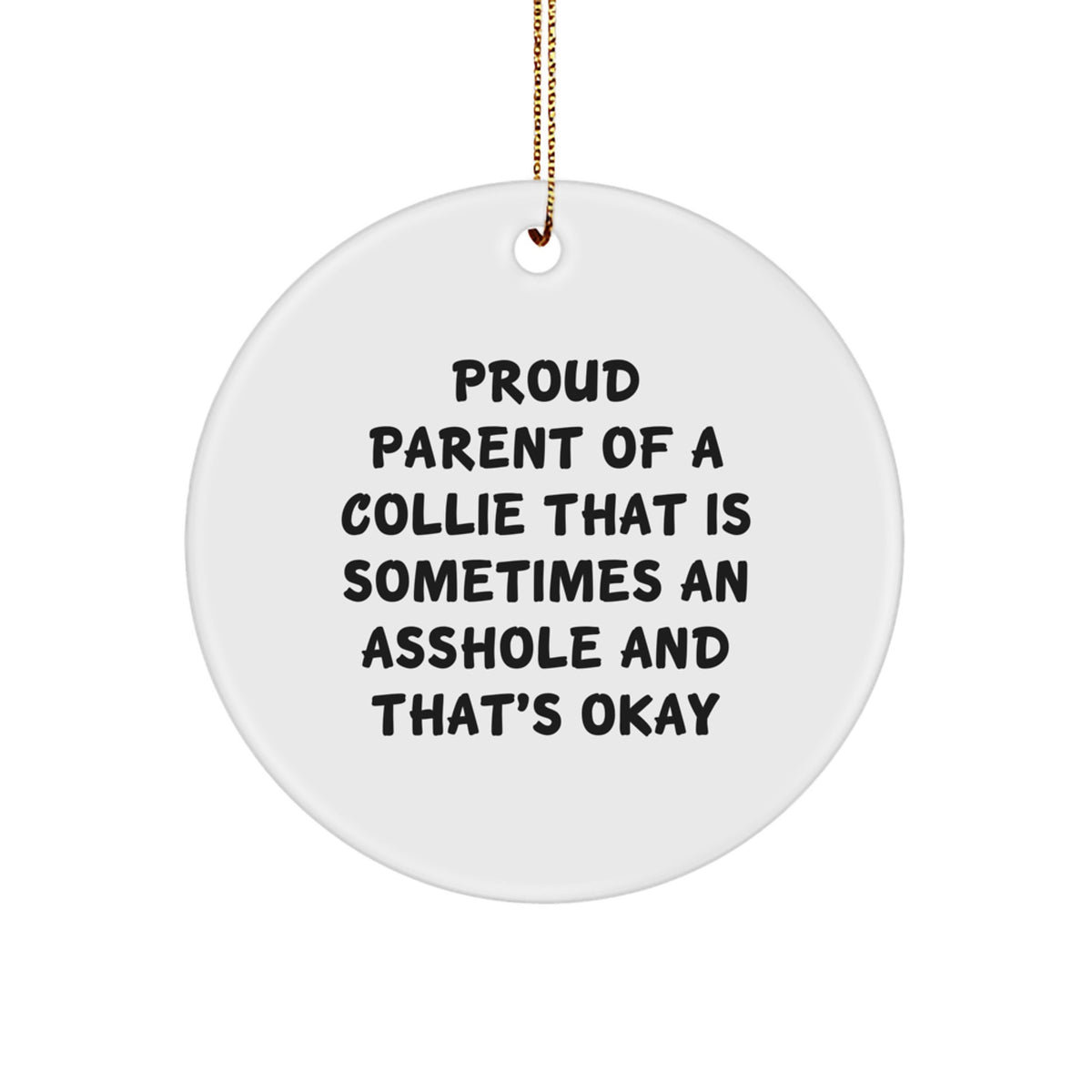 Christmas Gift for Her Collie Ornament Present - Image 1