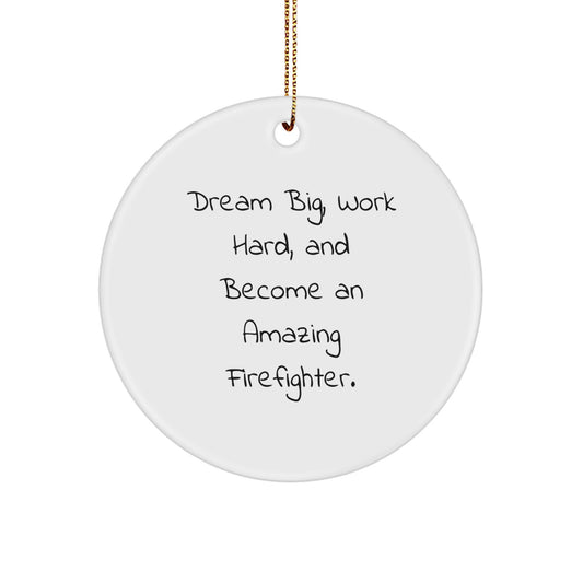 Funny Firefighter Gifts from Family for Firefighter Men on Christmas Unique Gifts with Inspirational Quote - Image 1
