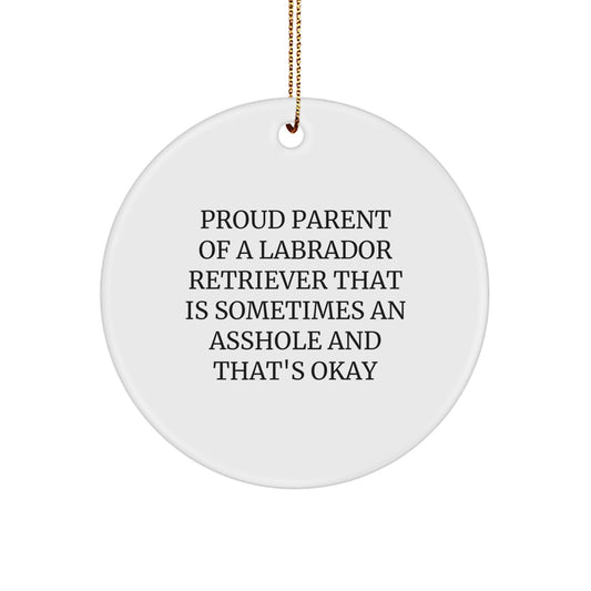 Labrador Dad Keepsake Christmas Ornament for Him Gift - Image 1