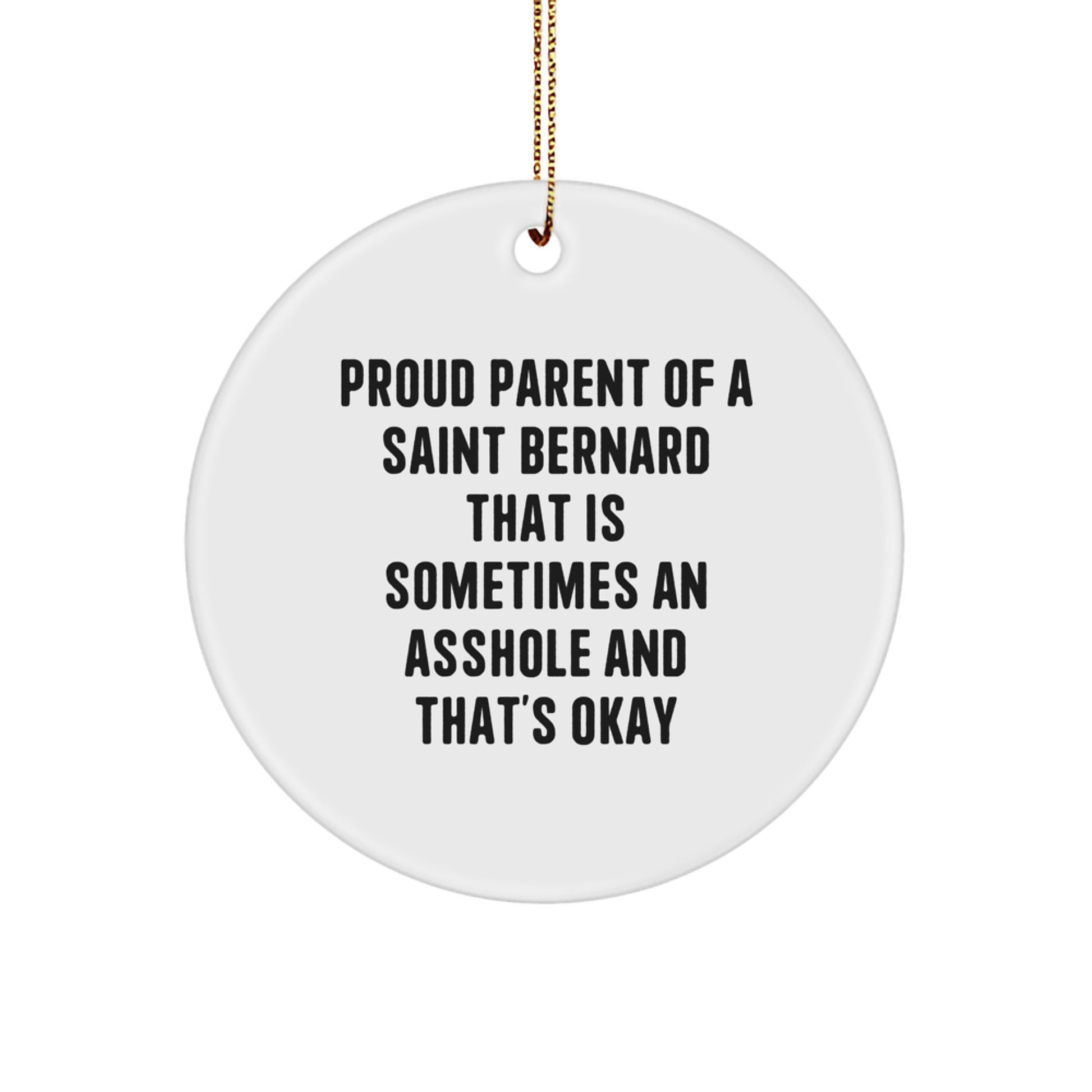 Funny Saint Bernard Dog Christmas Unique Gifts from Men to Proud Saint Bernard Dog Owners - Image 1