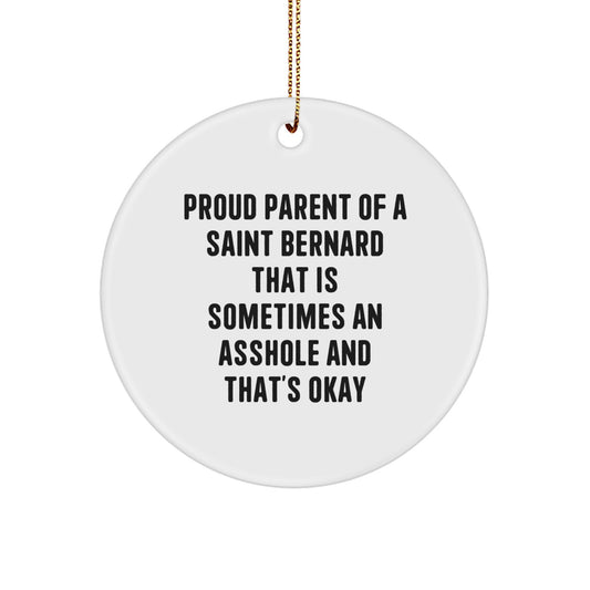 Funny Saint Bernard Dog Christmas Unique Gifts from Men to Proud Saint Bernard Dog Owners - Image 1