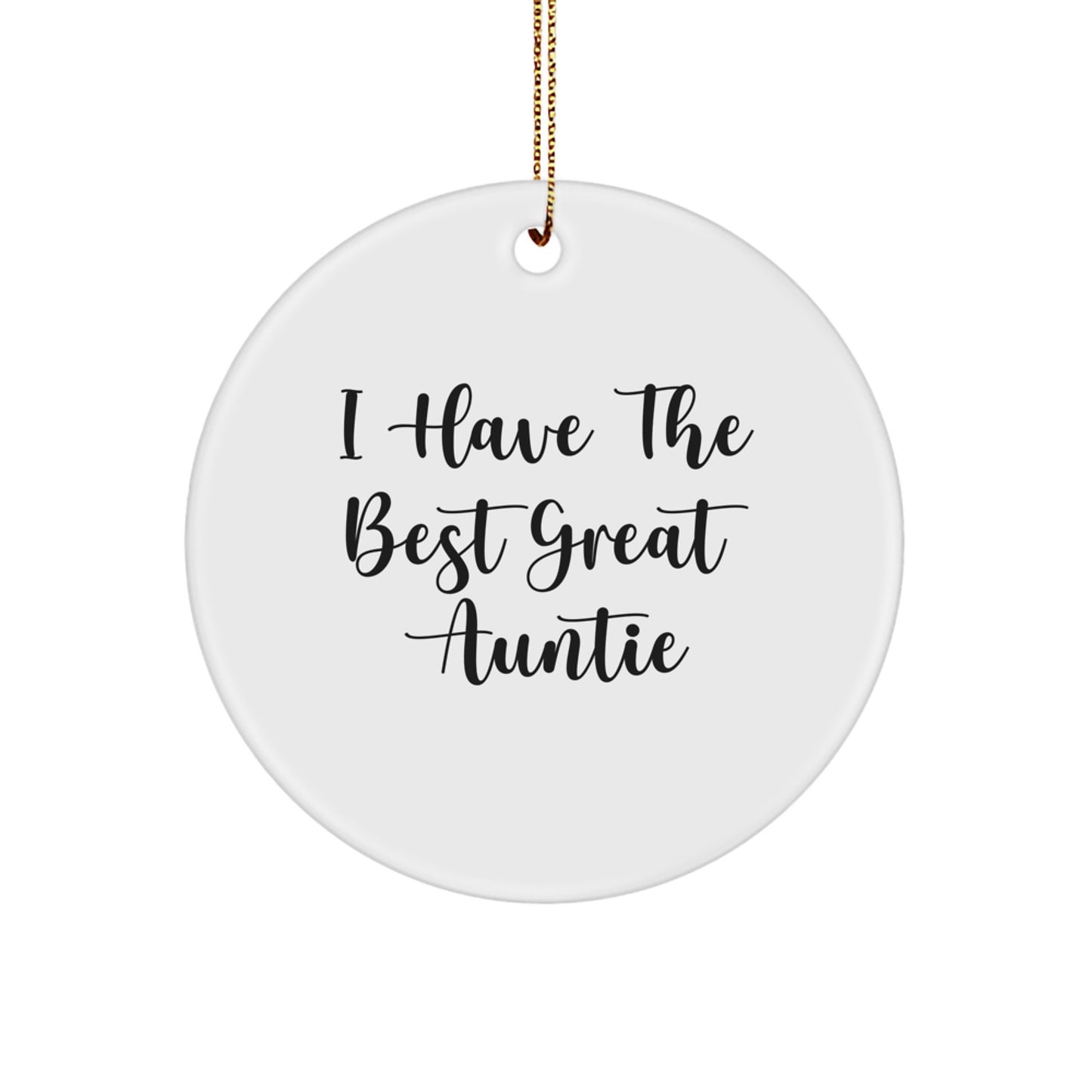 Funny Auntie Circle Ornament Gifts from Men to Women for Christmas Unique Presents - Image 1