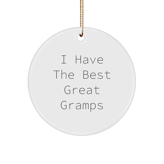 Gramps Circle Christmas Ornament Gift Idea for Coworkers I Have The Best - Image 1