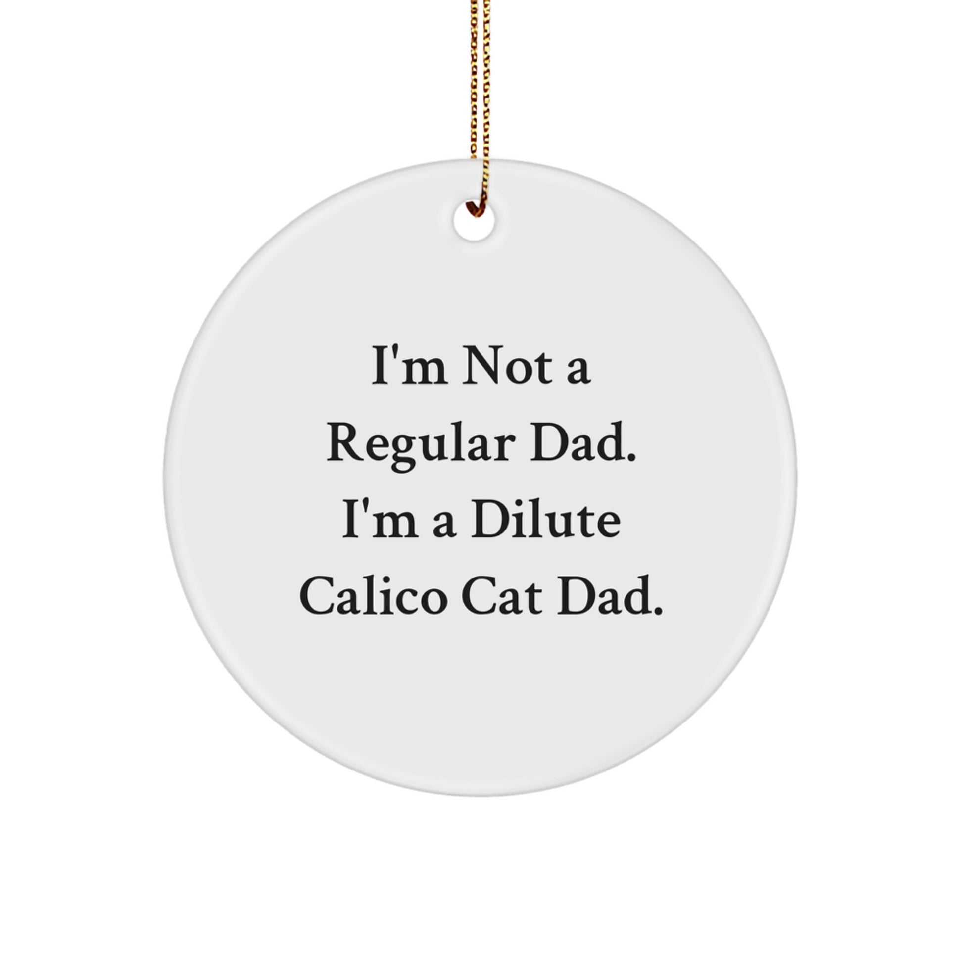 Funny Dilute Calico Cat Dad Gifts from Husband to Husband for Christmas Unique Gifts - Image 1