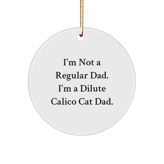 Funny Dilute Calico Cat Dad Gifts from Husband to Husband for Christmas Unique Gifts - Image 1