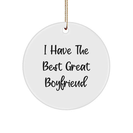 Boyfriend Keepsake Vibrant Sublimation Christmas Ornament for Him Gift - Image 1