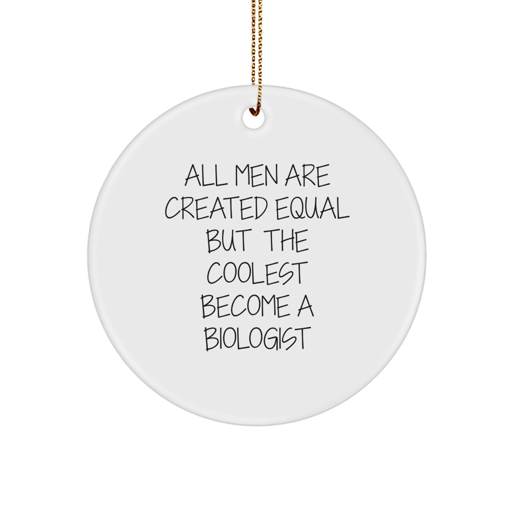 Biologist Keepsake Christmas Tree Ornament for Him Holiday Gift - Image 1