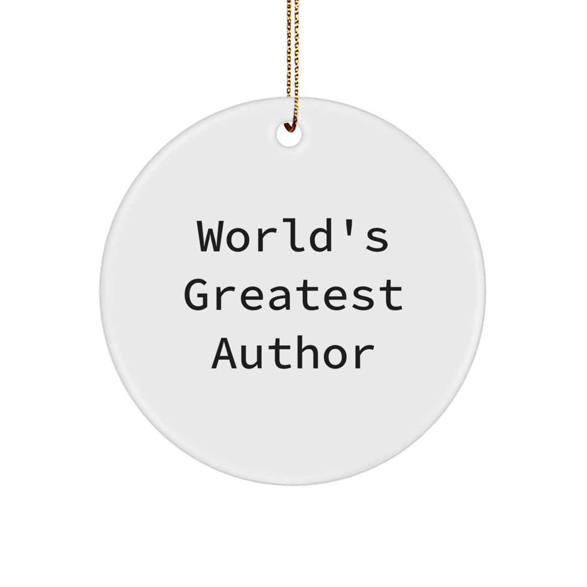 Author Keepsake Christmas Ornament for Him Holiday Gift Memorable - Image 1