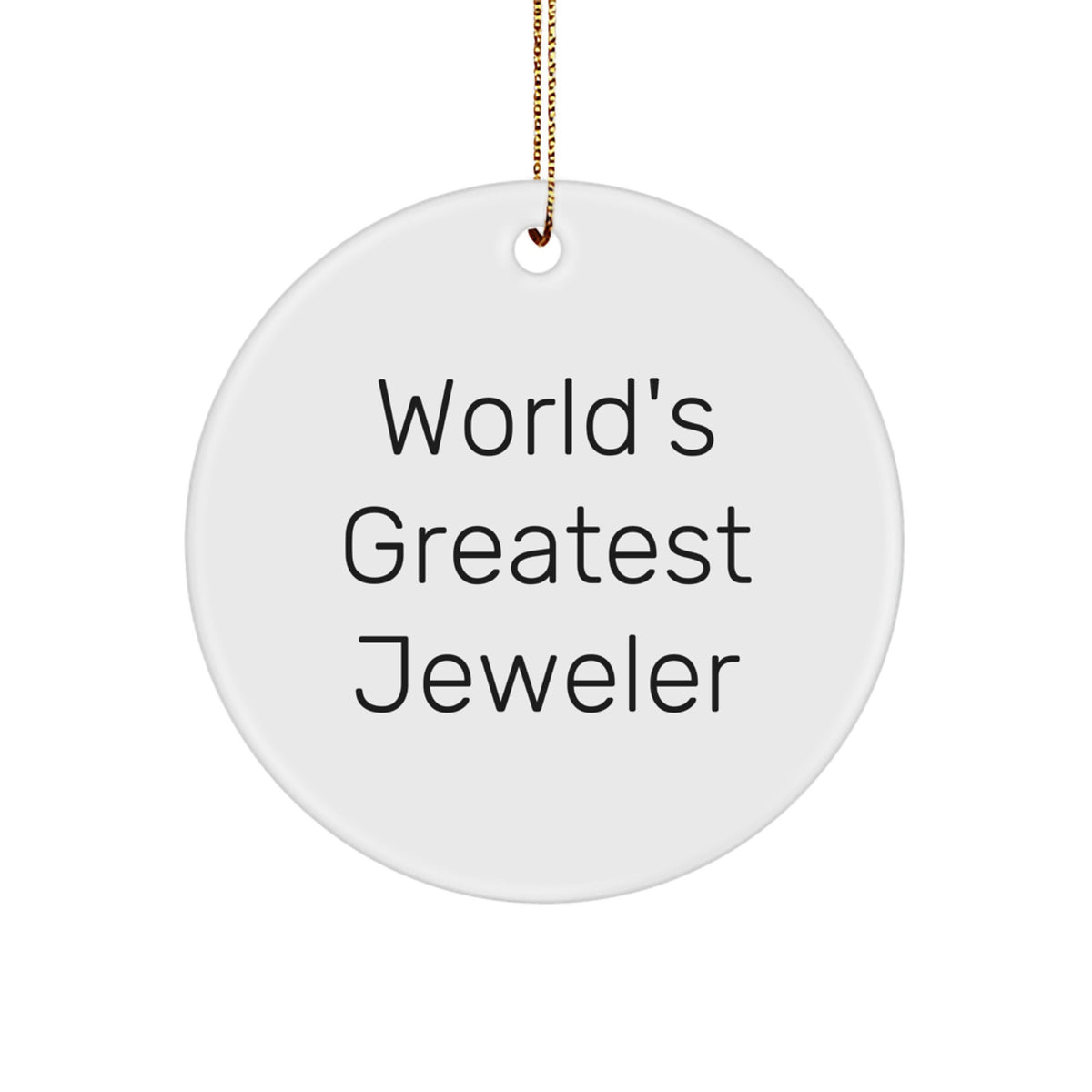 Jeweler Circle Ornament Keepsake for Him Bright Holiday Christmas Gift - Image 1