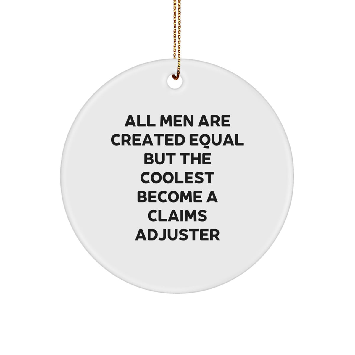 Christmas Gift for Her Claims Adjuster Ornament Present - Image 1