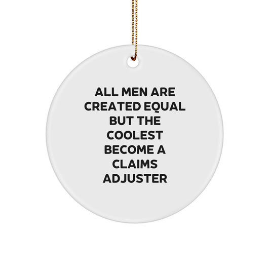 Christmas Gift for Her Claims Adjuster Ornament Present - Image 1