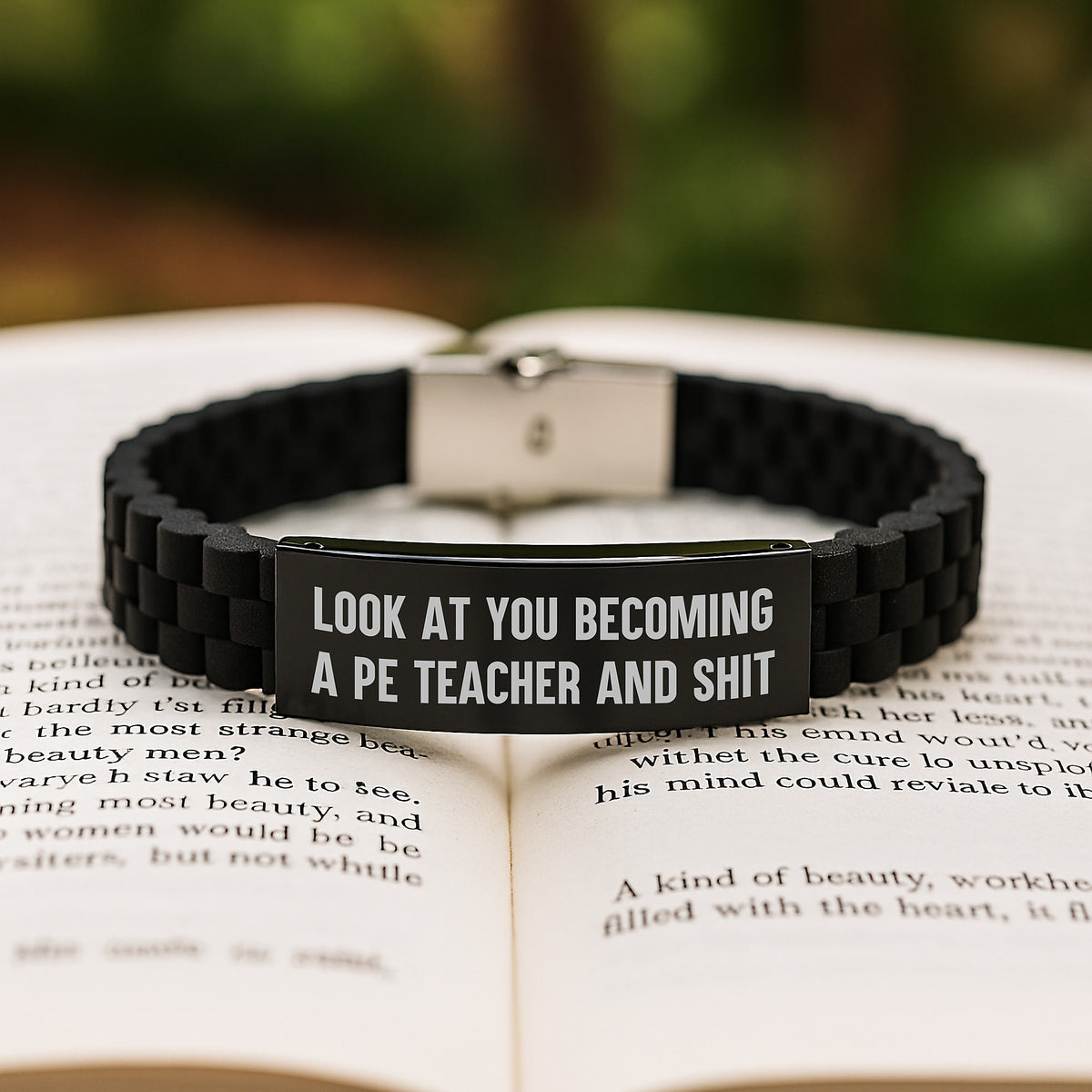 PE Teacher Gift For Him - A Humorous Keepsake Bracelet - Image 2