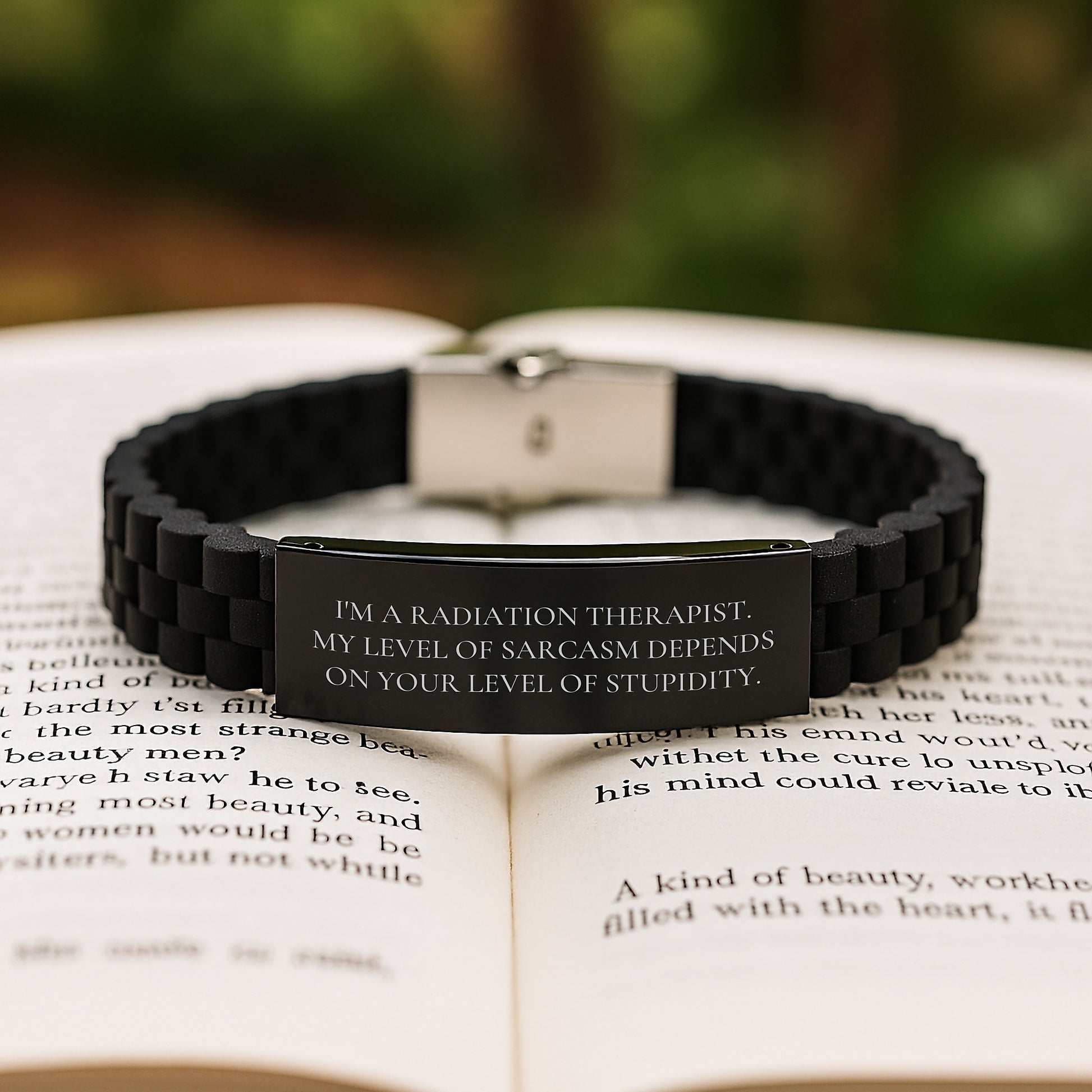 Radiation Therapist Gifts Funny Quote Glide lock Clasp Birthday Delight - Image 2