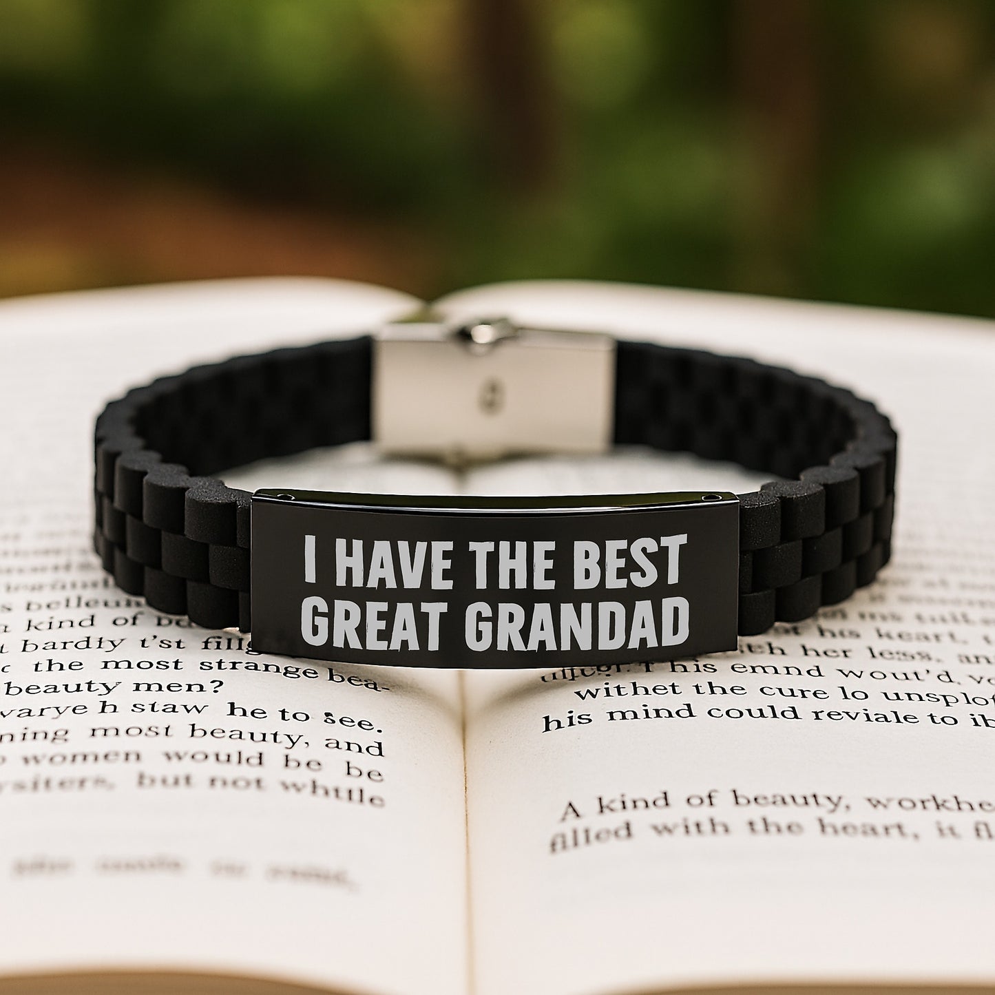 Funny Grandad Quotes Glide lock Clasp Bracelet - Gifts for Grandad from Loved Ones on Valentine's - Image 2