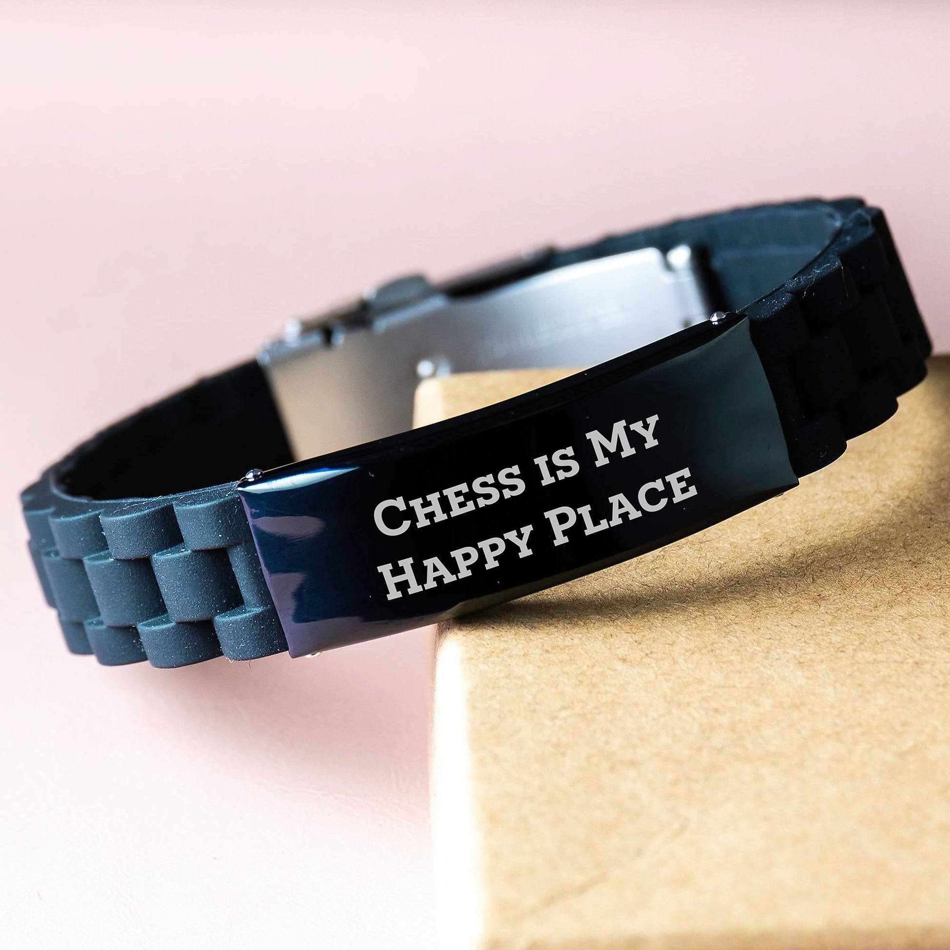 Birthday Gift Chess Is My Happy Place Bracelet for Her Present - Image 3
