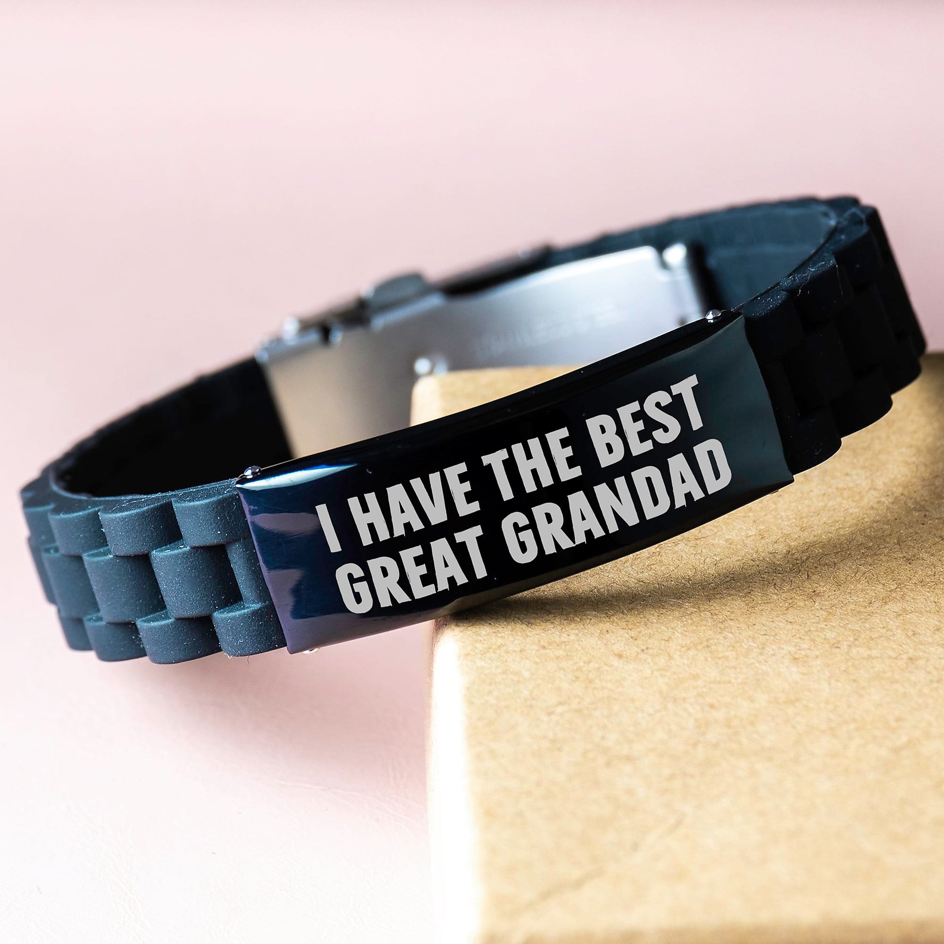 Funny Grandad Quotes Glide lock Clasp Bracelet - Gifts for Grandad from Loved Ones on Valentine's - Image 3
