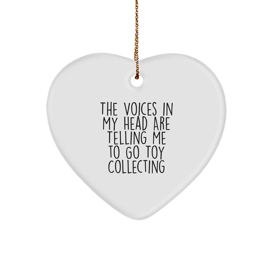 Funny Toy Collecting Gifts from Friends for Men, Unique Heart Ornament with Inspirational Quote - Image 1