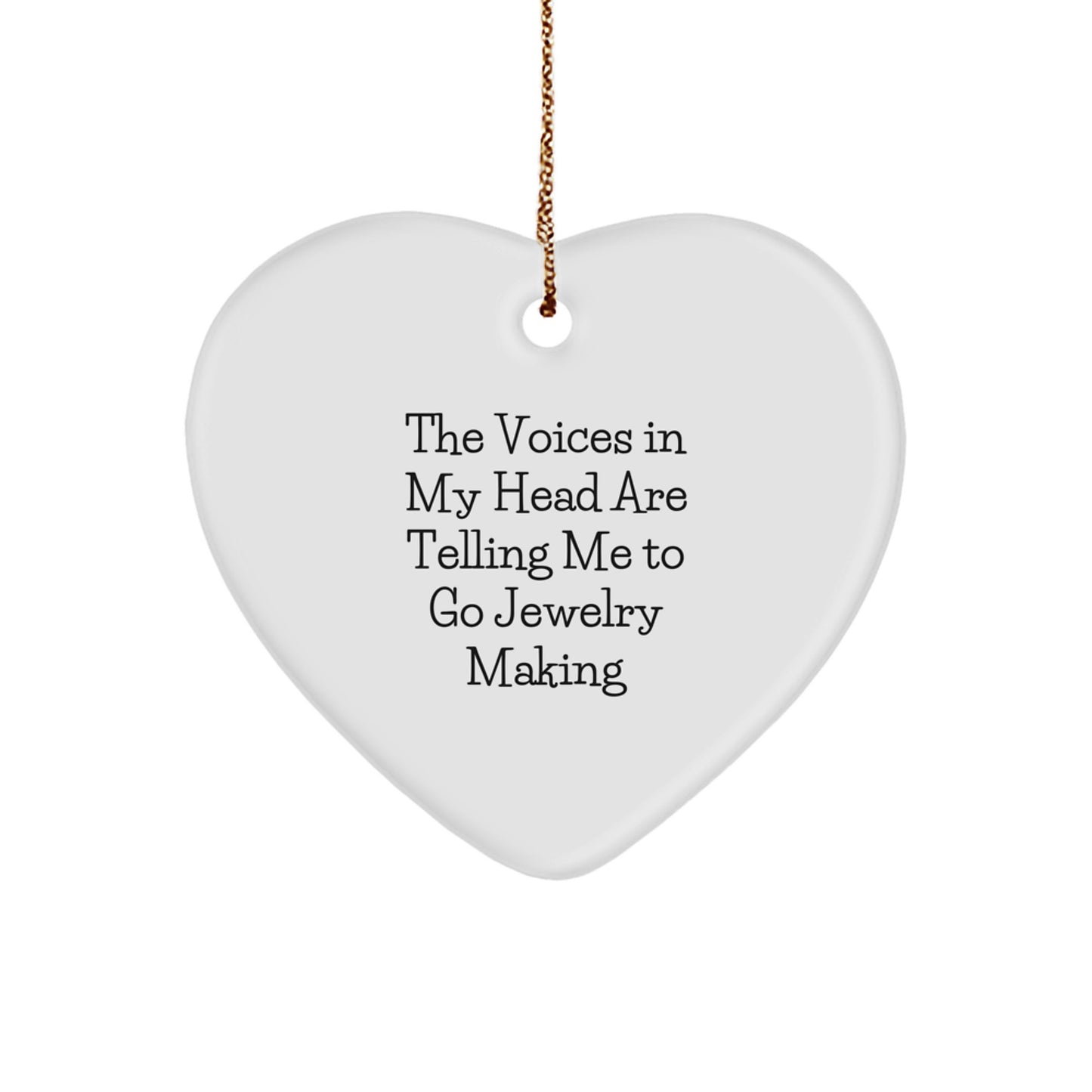 Funny Jewelry Making Heart Ornament Gift from Men to Sister for Christmas Unique Decorations - Image 1