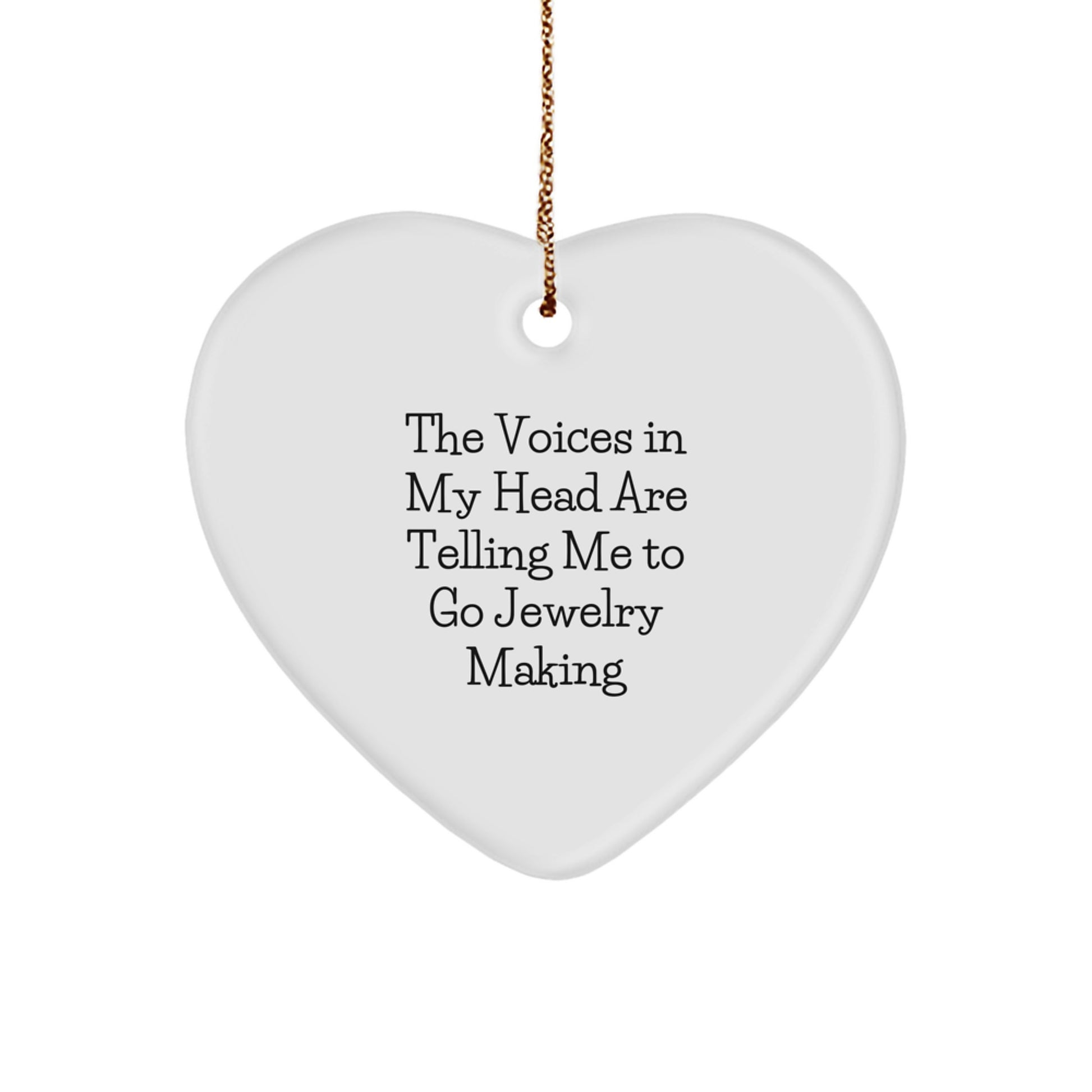 Funny Jewelry Making Heart Ornament Gift from Men to Sister for Christmas Unique Decorations - Image 1