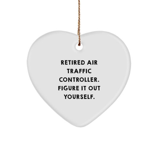 Air Traffic Controller Heart Ornament - Funny Quote Gifts from Friends for Air Traffic Controller - Image 1