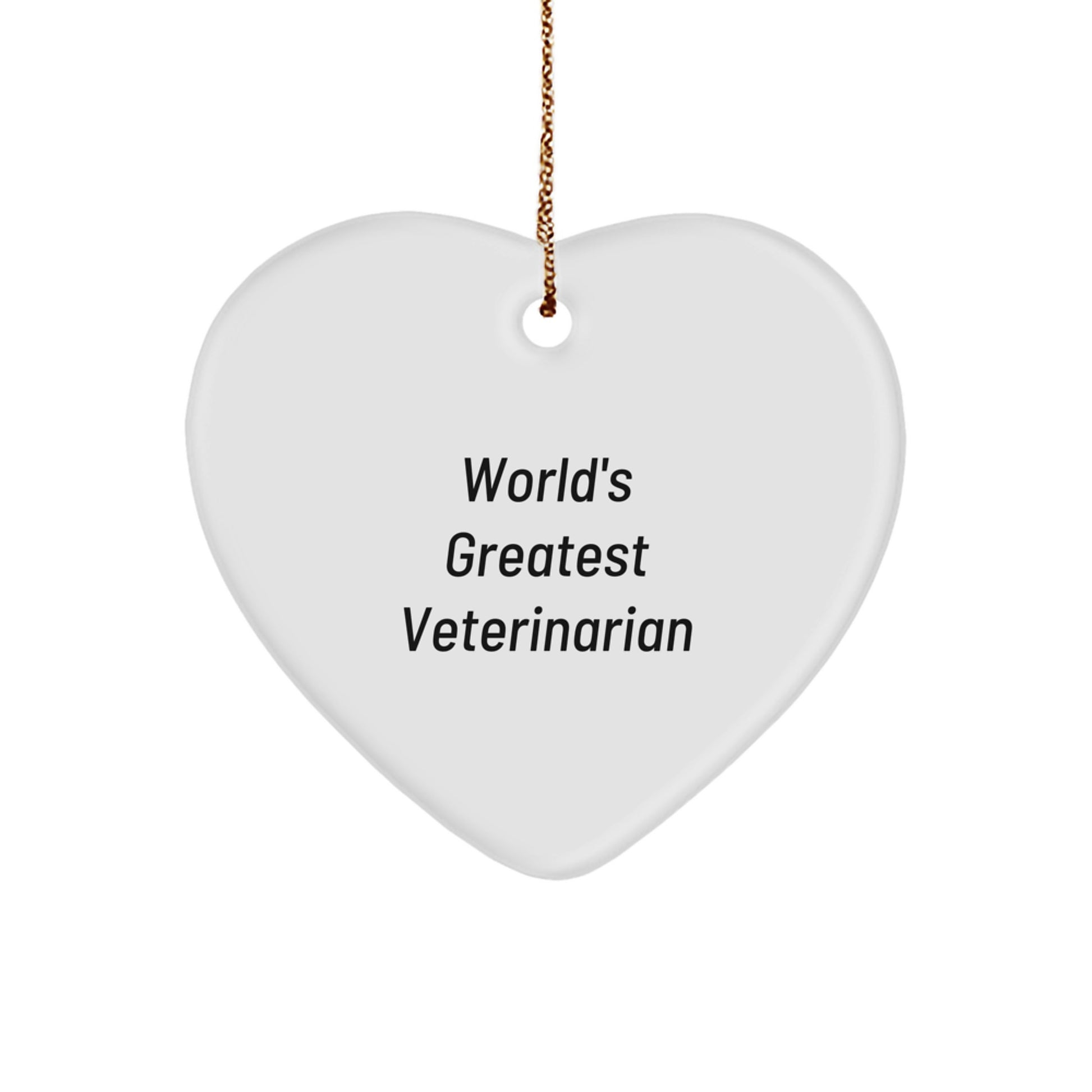 Funny Veterinarian Heart Ornament Gifts from Family and Friends for Christmas Unique Gifts - Image 1