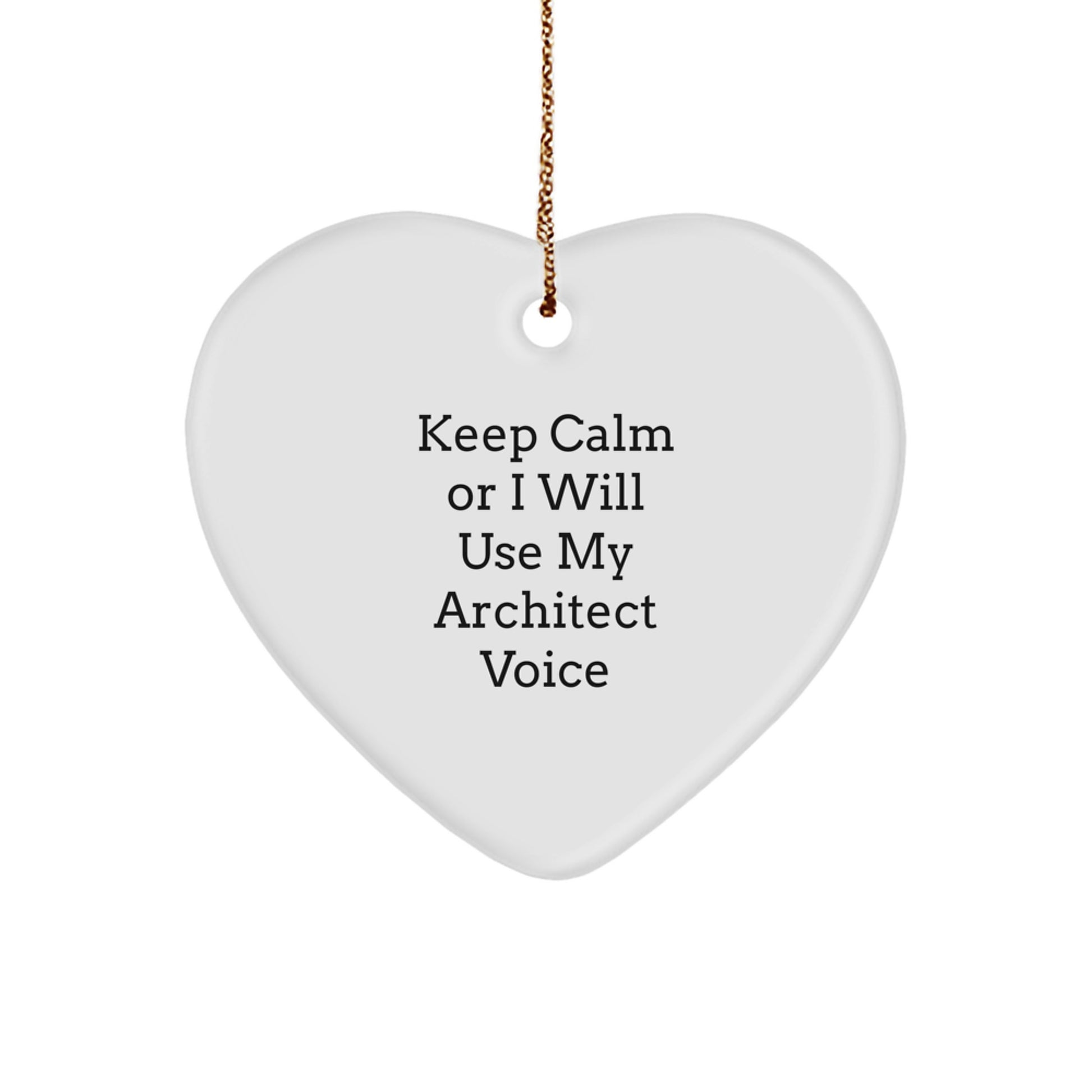 Funny Architect Heart Ornament Gifts from Family to Architect Friends for Christmas Unique Presents - Image 1