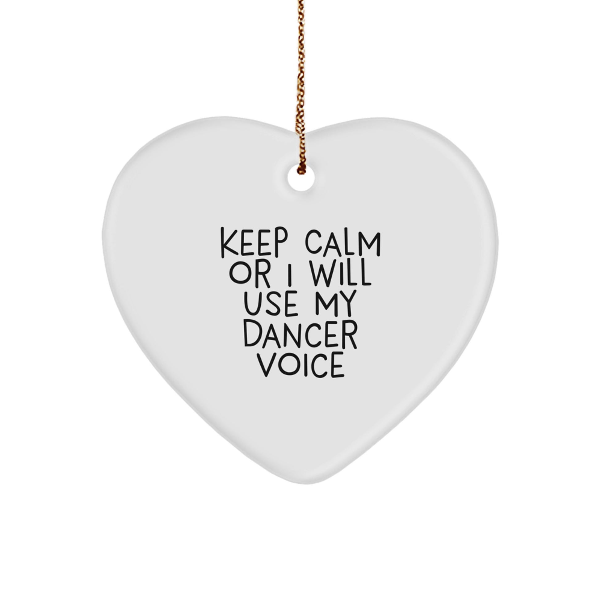 Funny Dancer Heart Ornament Gifts from Men to Women Friends Coworkers Family for Christmas Unique Presents - Image 1