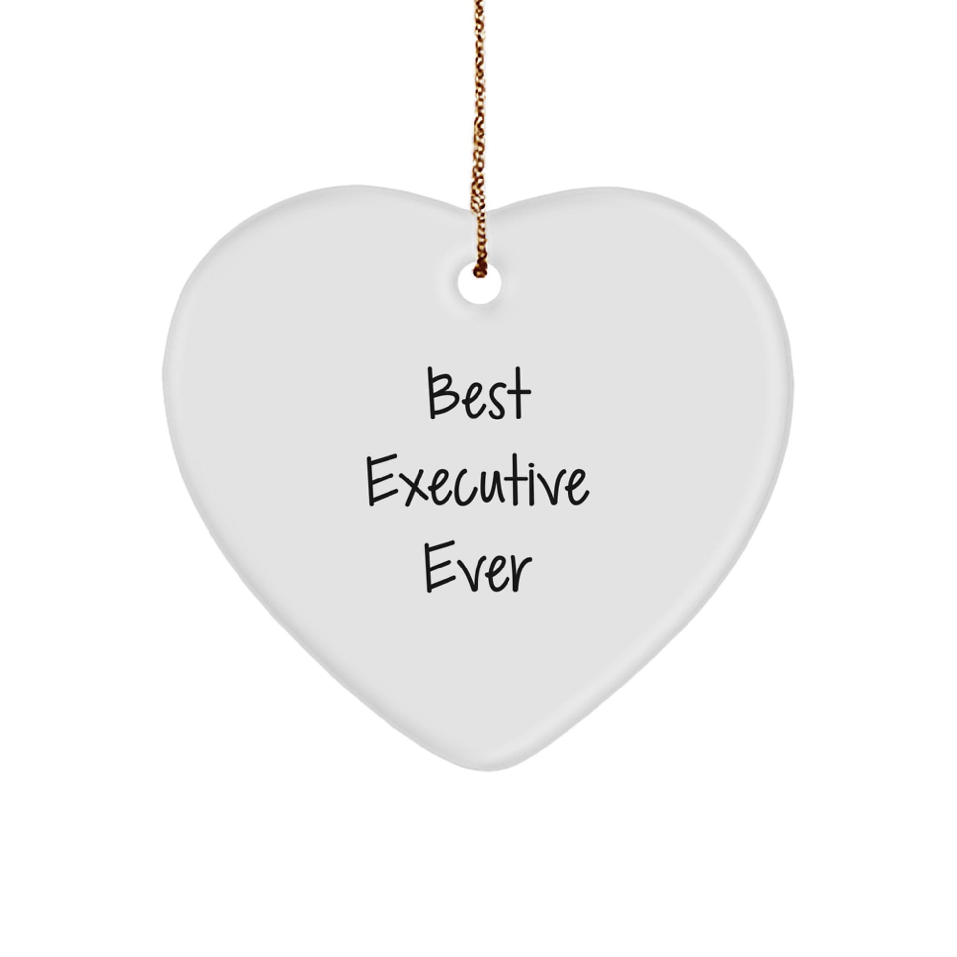 Executive Heart Ornament Gifts from Best 'Executive Ever' for Men, Women, Family, Coworkers, or Friends - Image 1