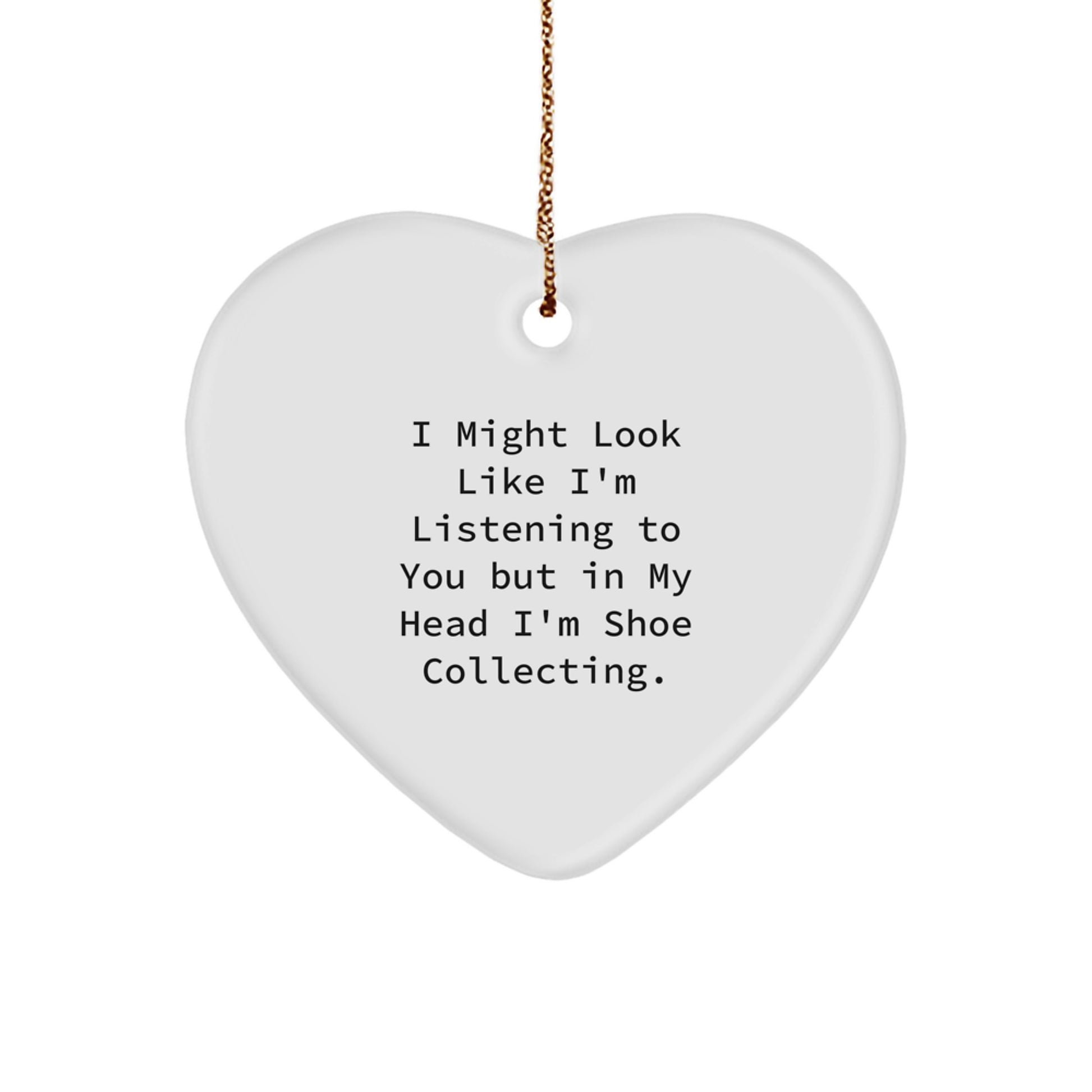 Funny Shoe Collecting Heart Ornament Gifts from Friends and Family Members for Men and Women - Image 1
